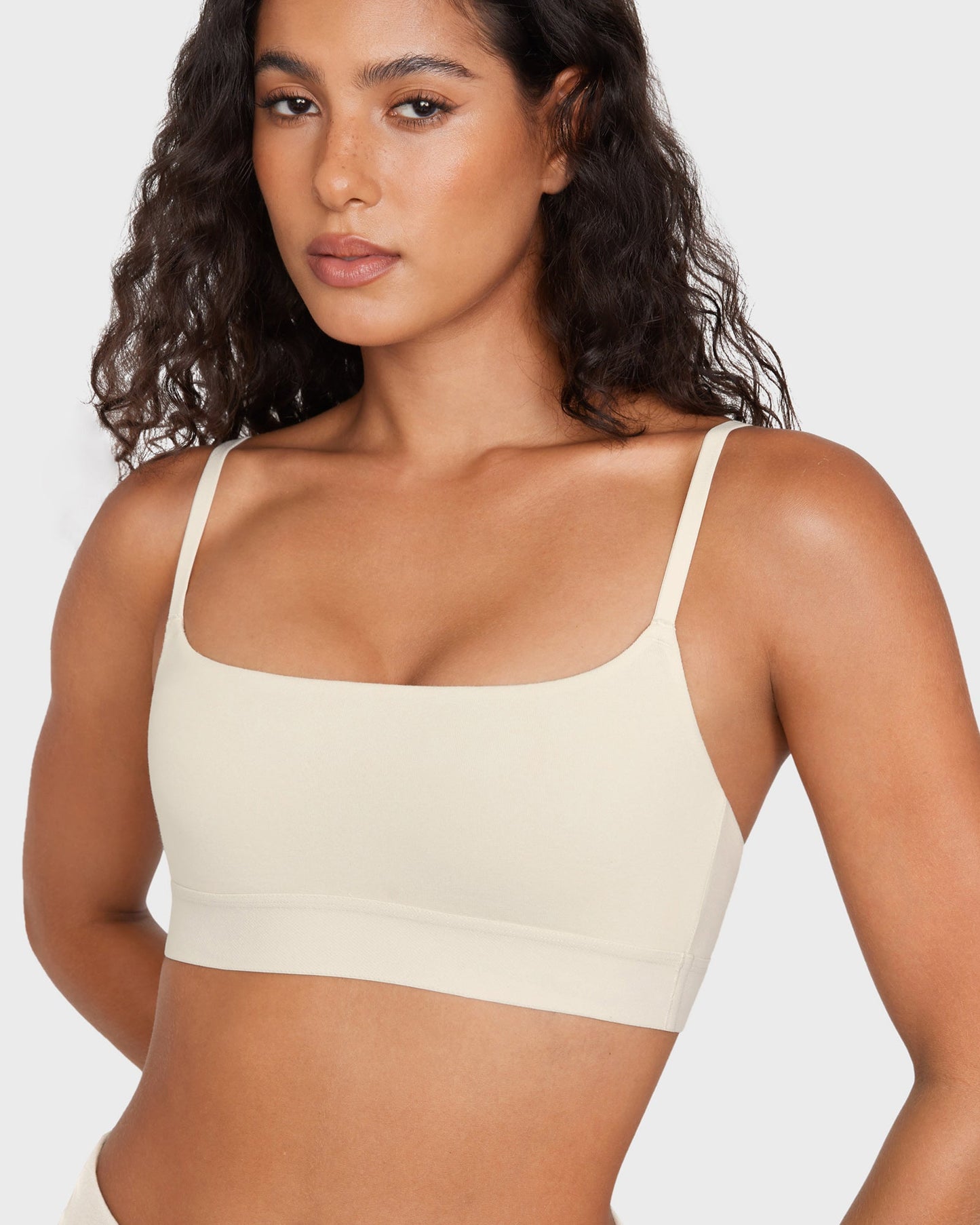 Basic Cotton Scoop Bralette