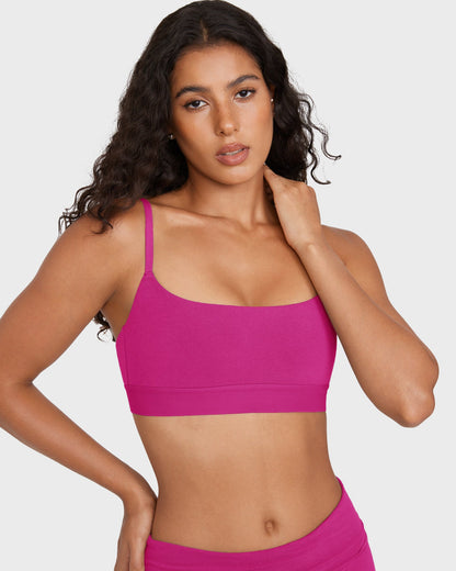 Basic Cotton Scoop Bralette