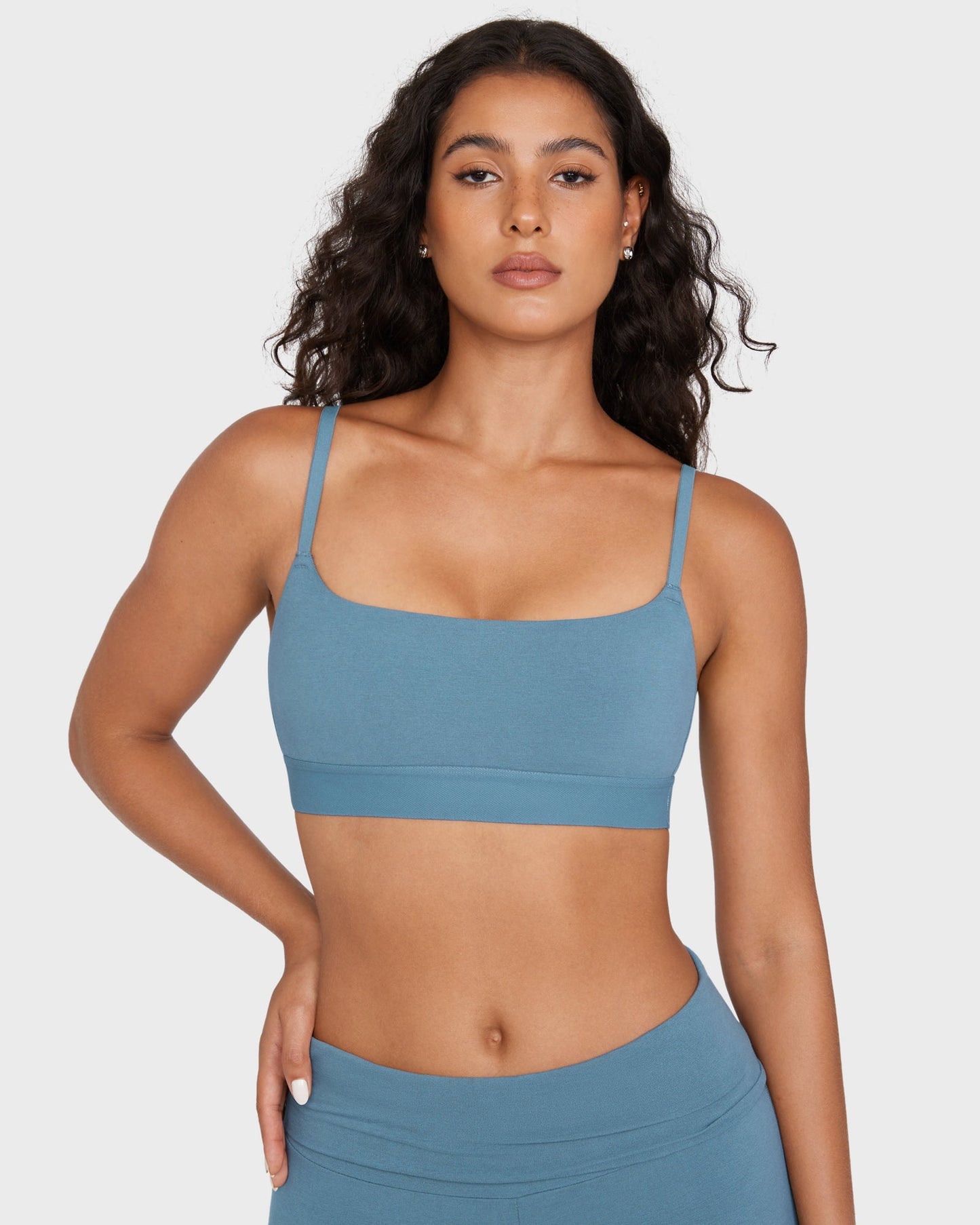 Basic Cotton Scoop Bralette