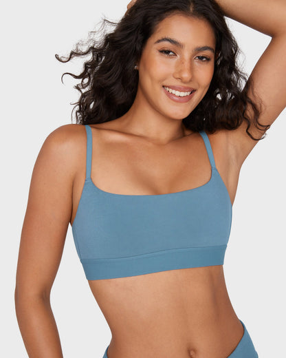 Basic Cotton Scoop Bralette