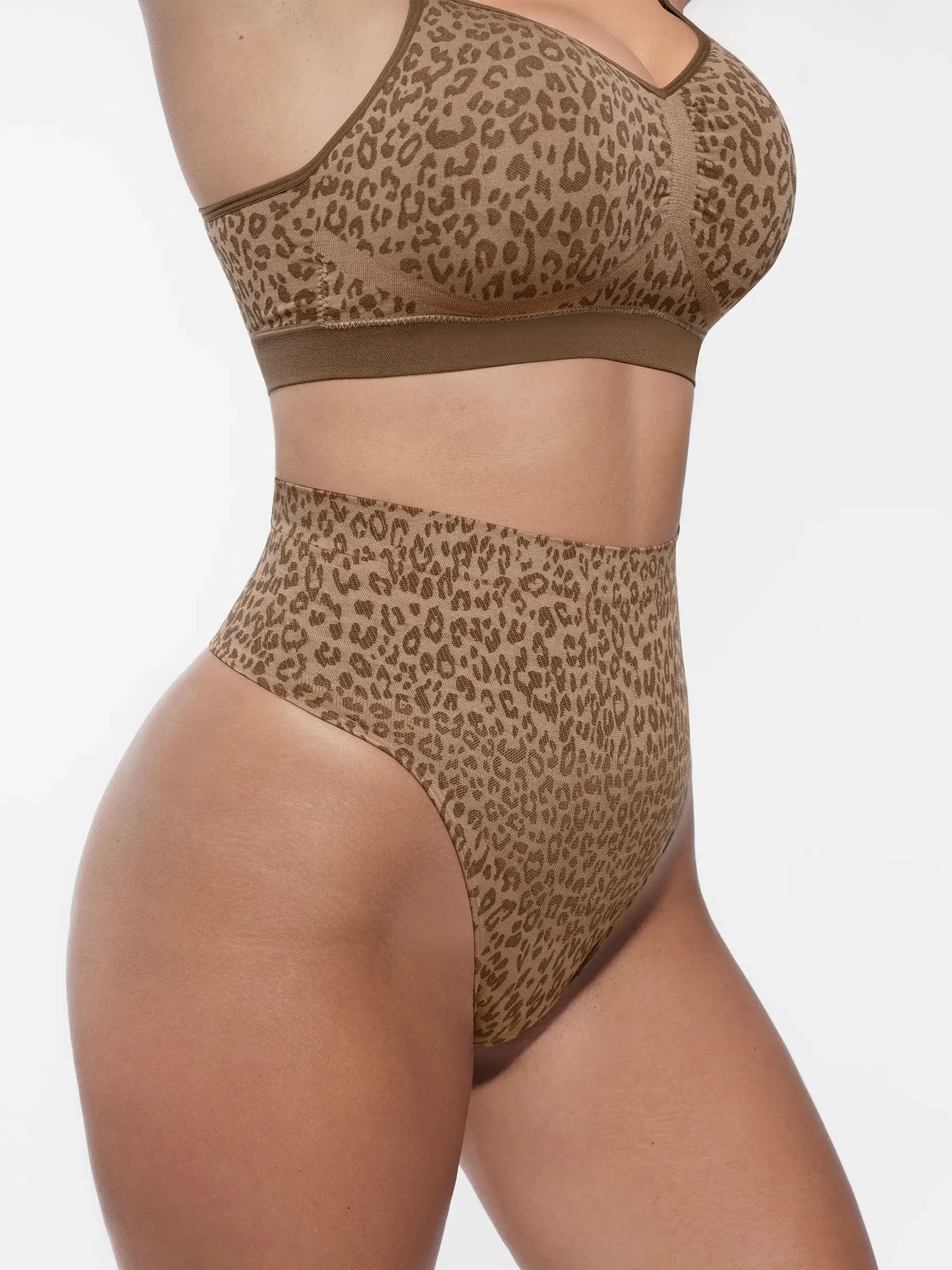 Leopard Print Wireless Bra & Panty