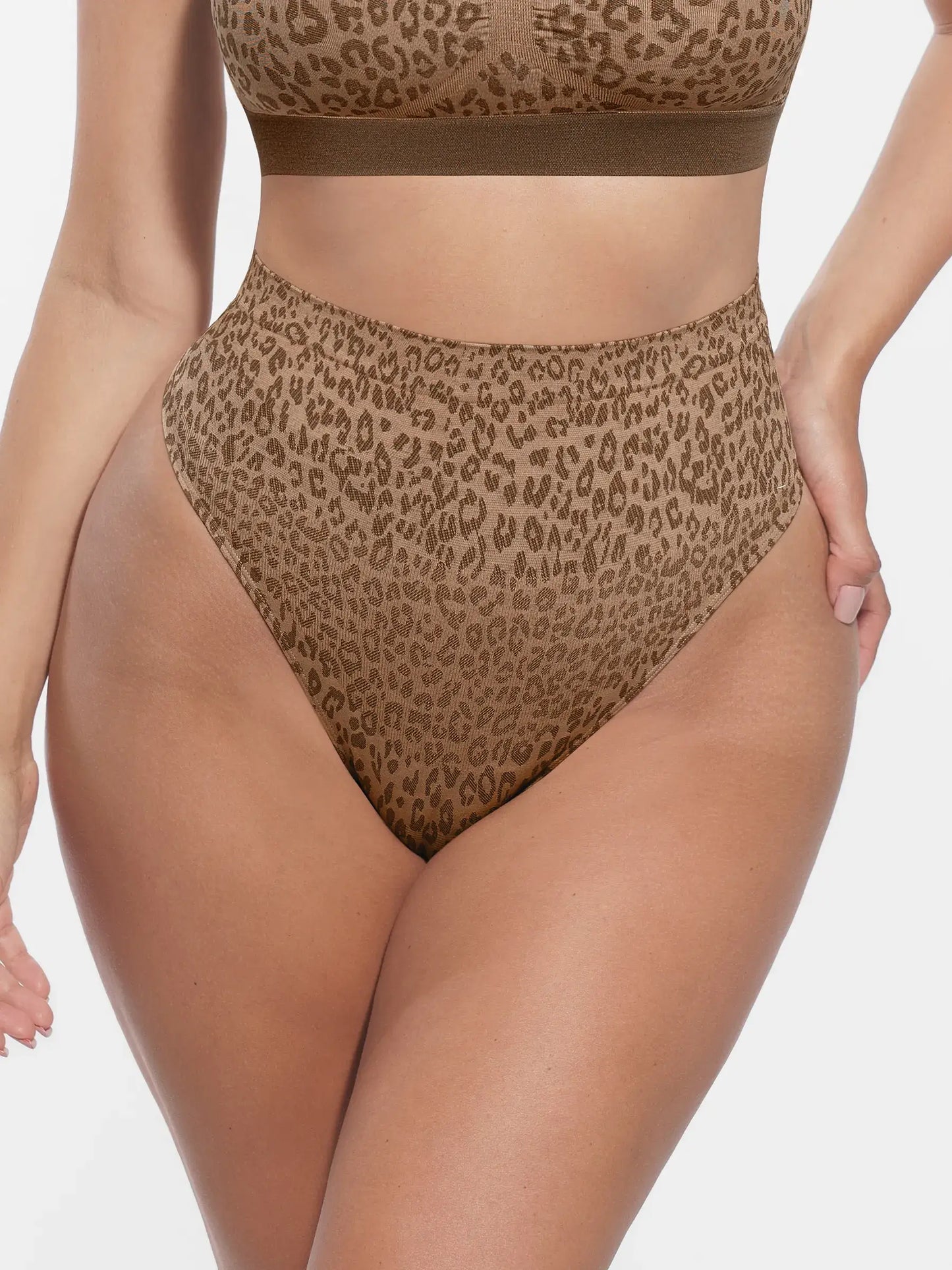 Leopard Print Wireless Bra & Panty