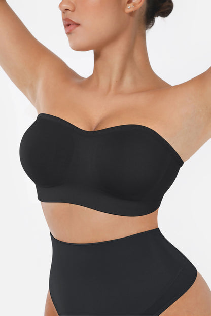 Seamless Strapless Anti-Slip Bra With Removable Pads