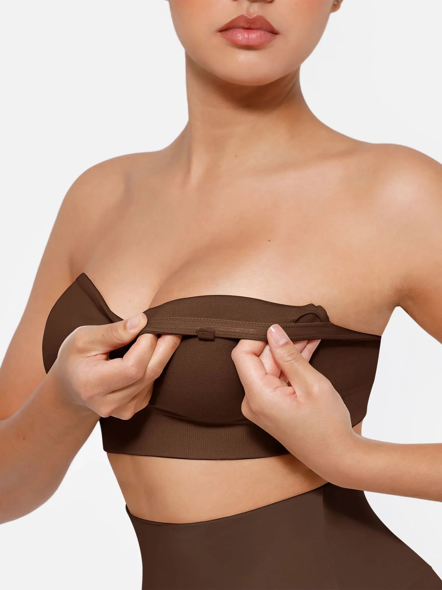 Seamless Strapless Anti-Slip Bra With Removable Pads