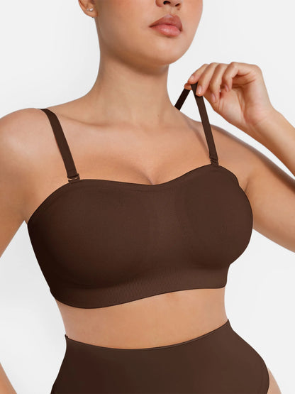 Seamless Strapless Anti-Slip Bra With Removable Pads