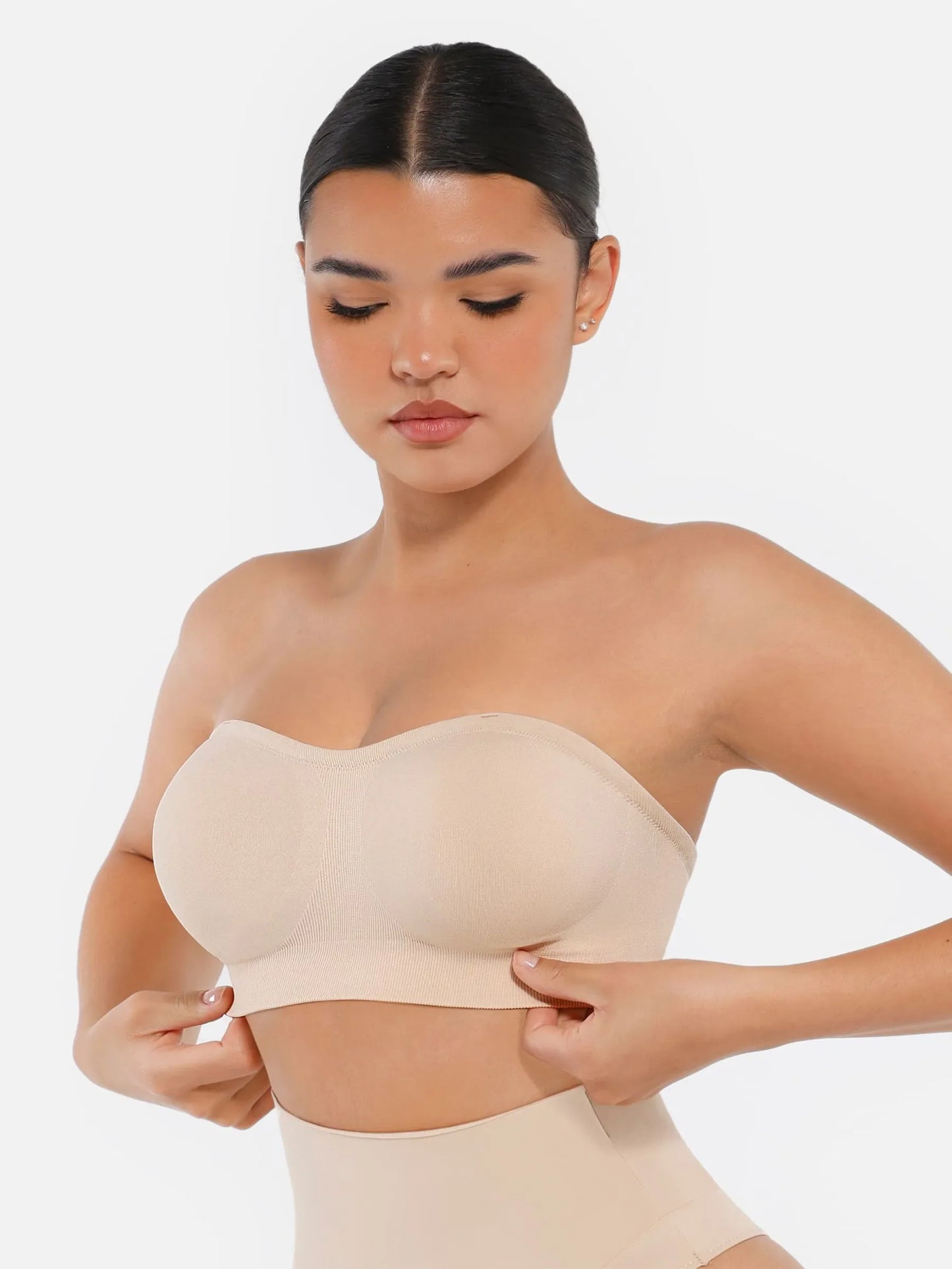 Seamless Strapless Anti-Slip Bra With Removable Pads