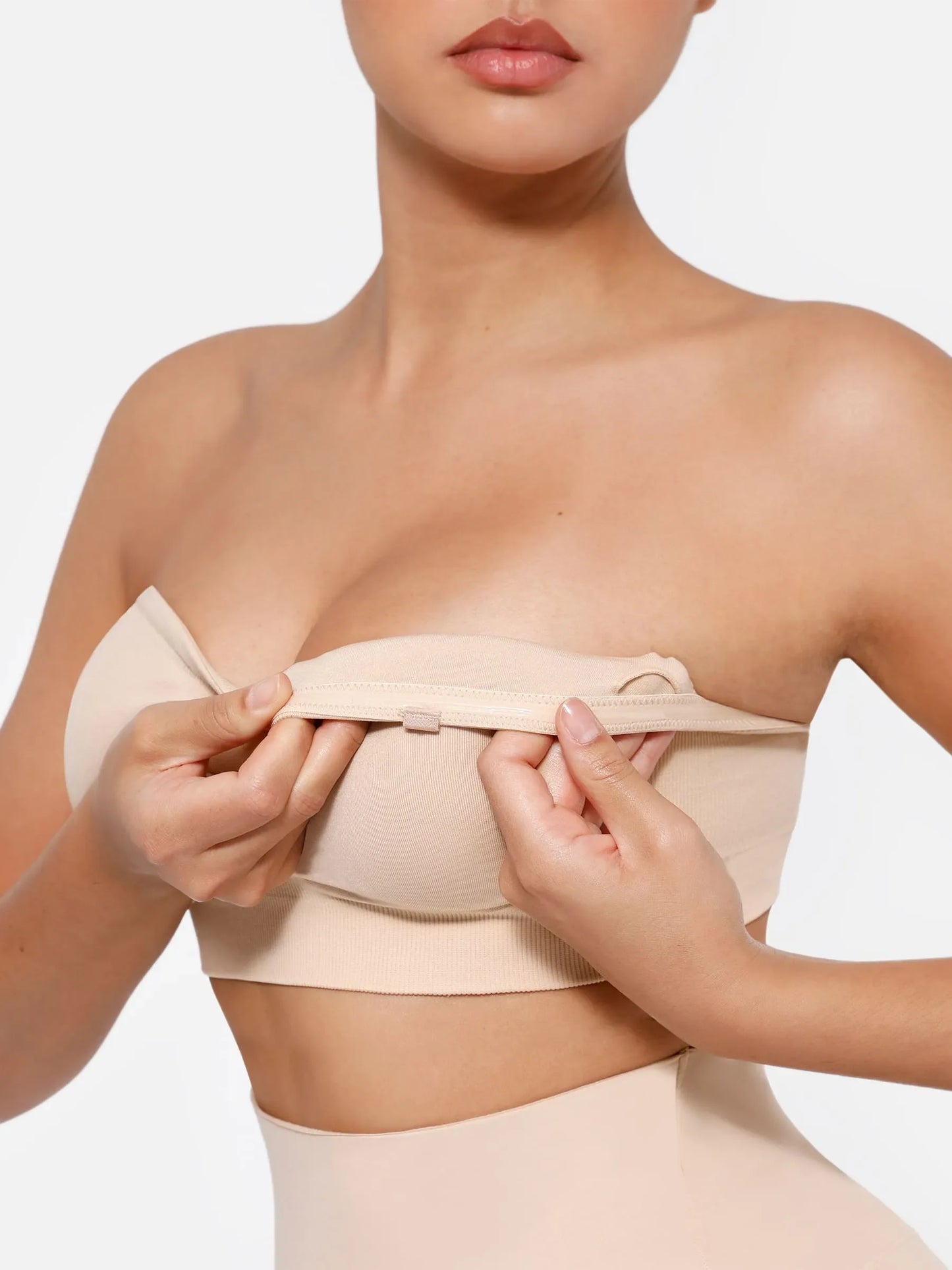 Seamless Strapless Anti-Slip Bra With Removable Pads