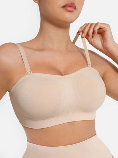 Seamless Strapless Anti-Slip Bra With Removable Pads