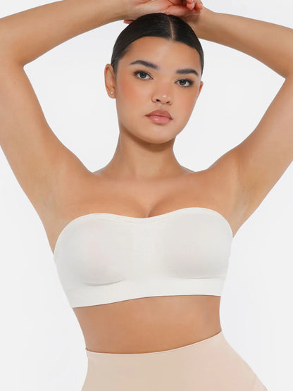 Seamless Strapless Anti-Slip Bra With Removable Pads