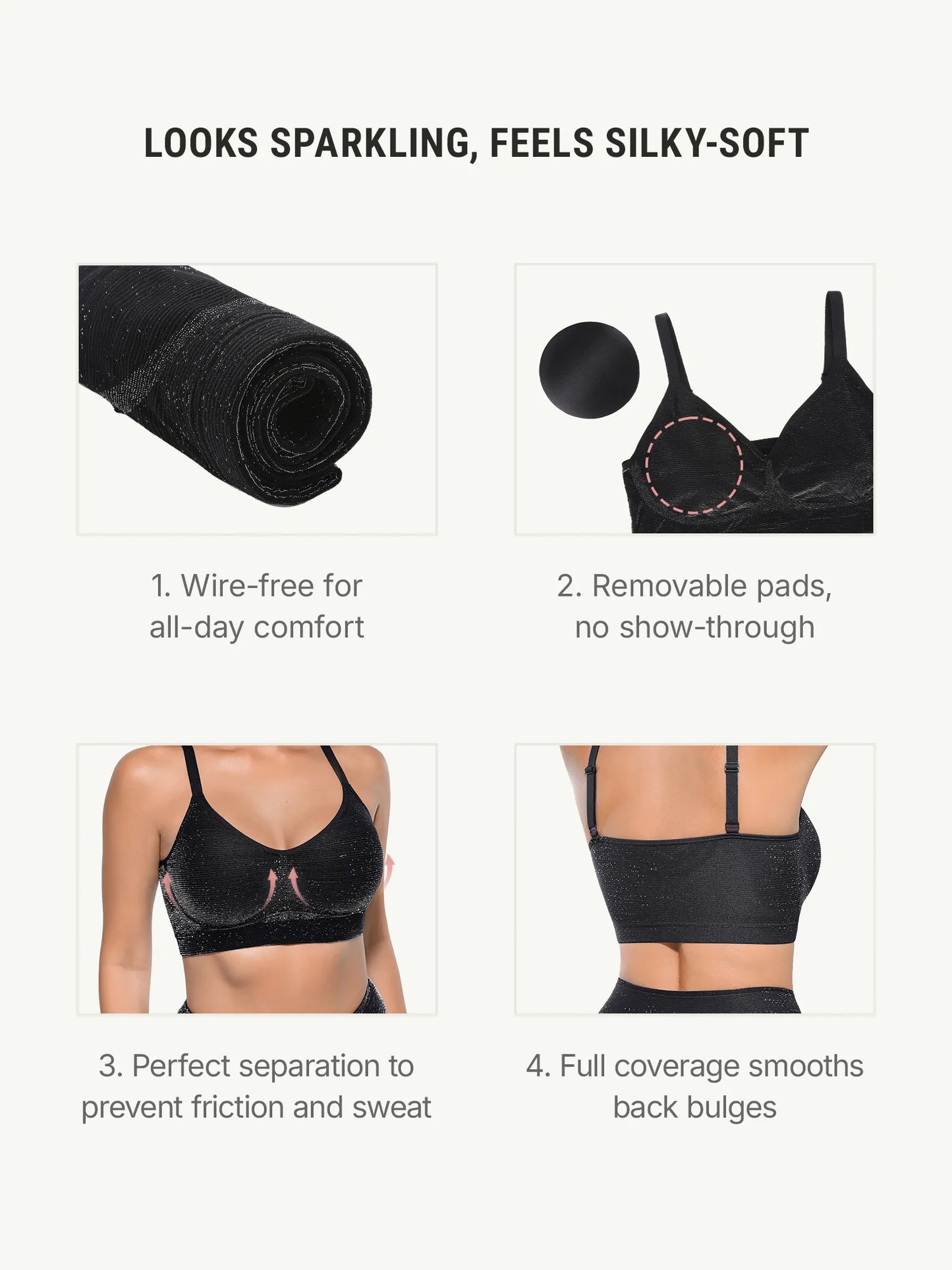 Invisible Shimmer Wireless Comfort Bra & Panty