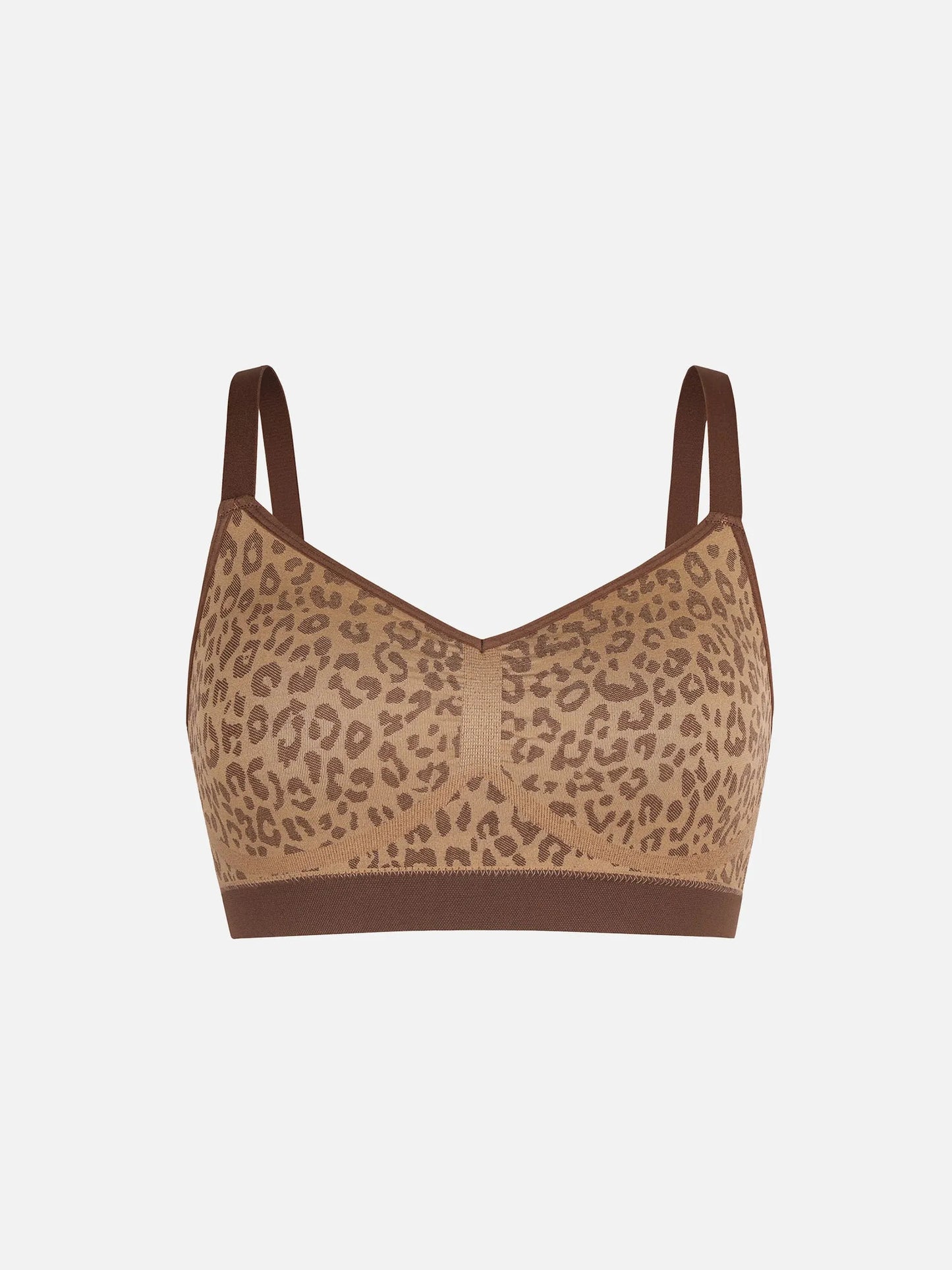 Leopard Print Wireless Bra & Panty