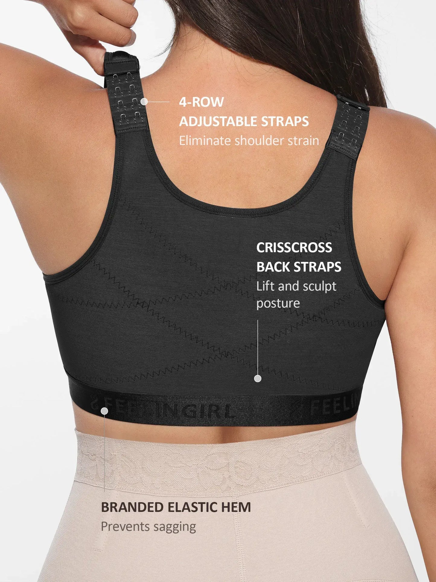Full Coverage Post-Surgery Bra