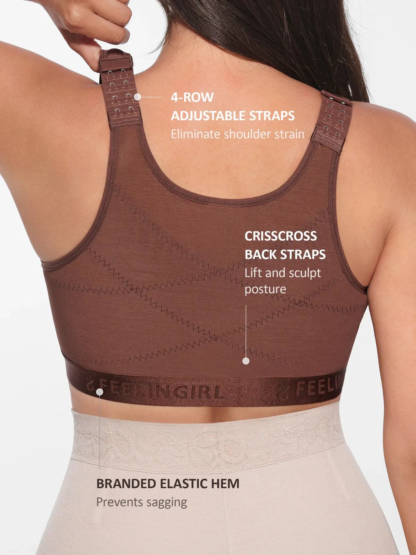Full Coverage Post-Surgery Bra