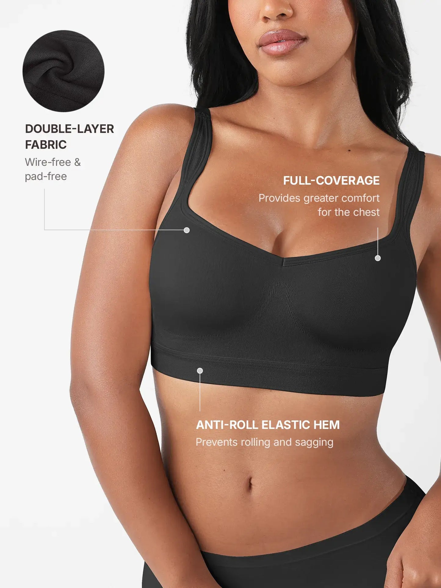 Full Coverage Smoothing Wireless Bra
