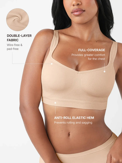 Full Coverage Smoothing Wireless Bra