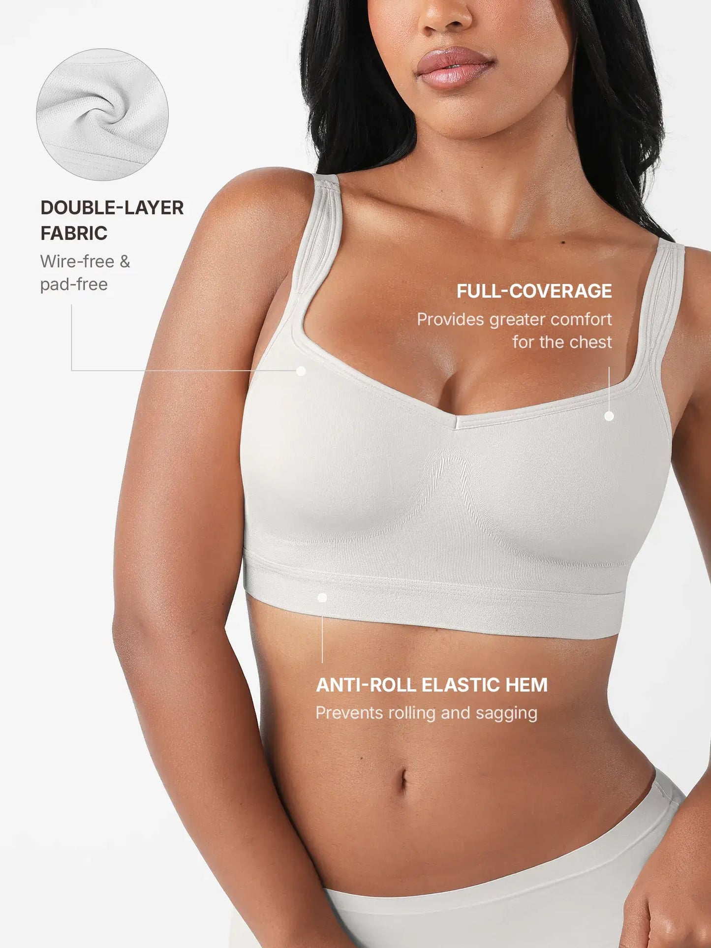 Full Coverage Smoothing Wireless Bra