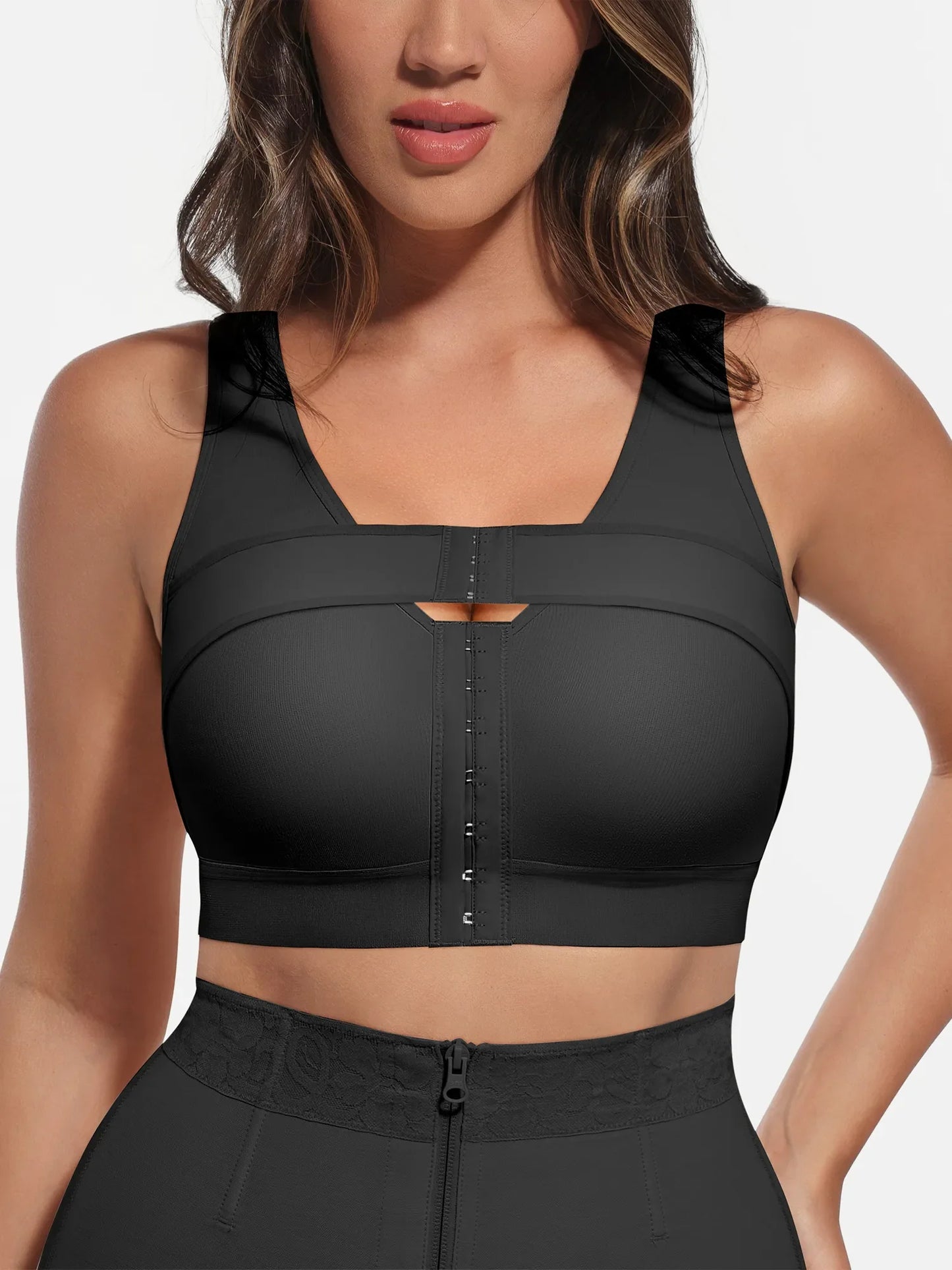 Post-Surgical Full Coverage Bra With Support Band